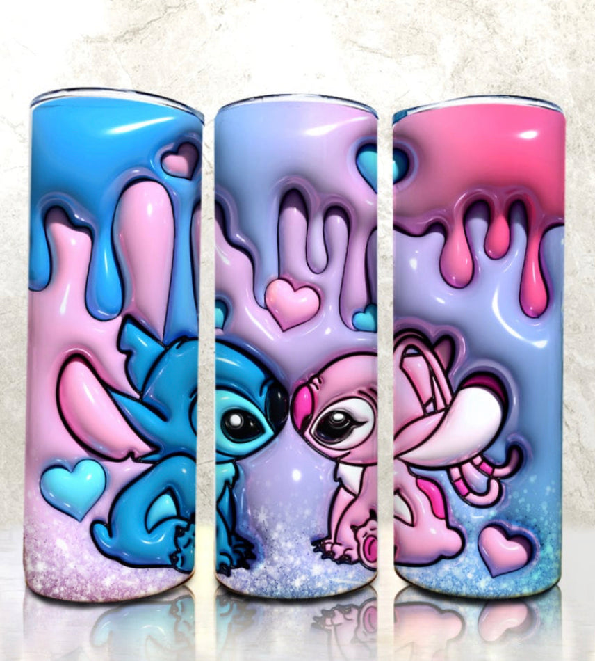 Stitch & Angel 3D 20oz Tumbler