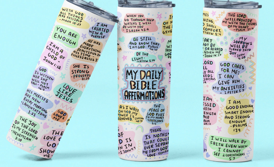 My Daily Bible Affirmation 3D Tumbler