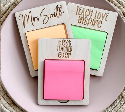 Teacher Gift Post-It Note holder