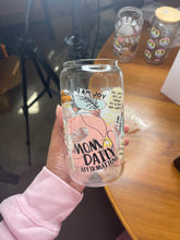 Load image into Gallery viewer, Mom Daily Affirmations Glass Can
